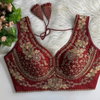 Tew Heavy Pure Soft Roman Silk Embroidery Work Blouse Collection Wholesale Online